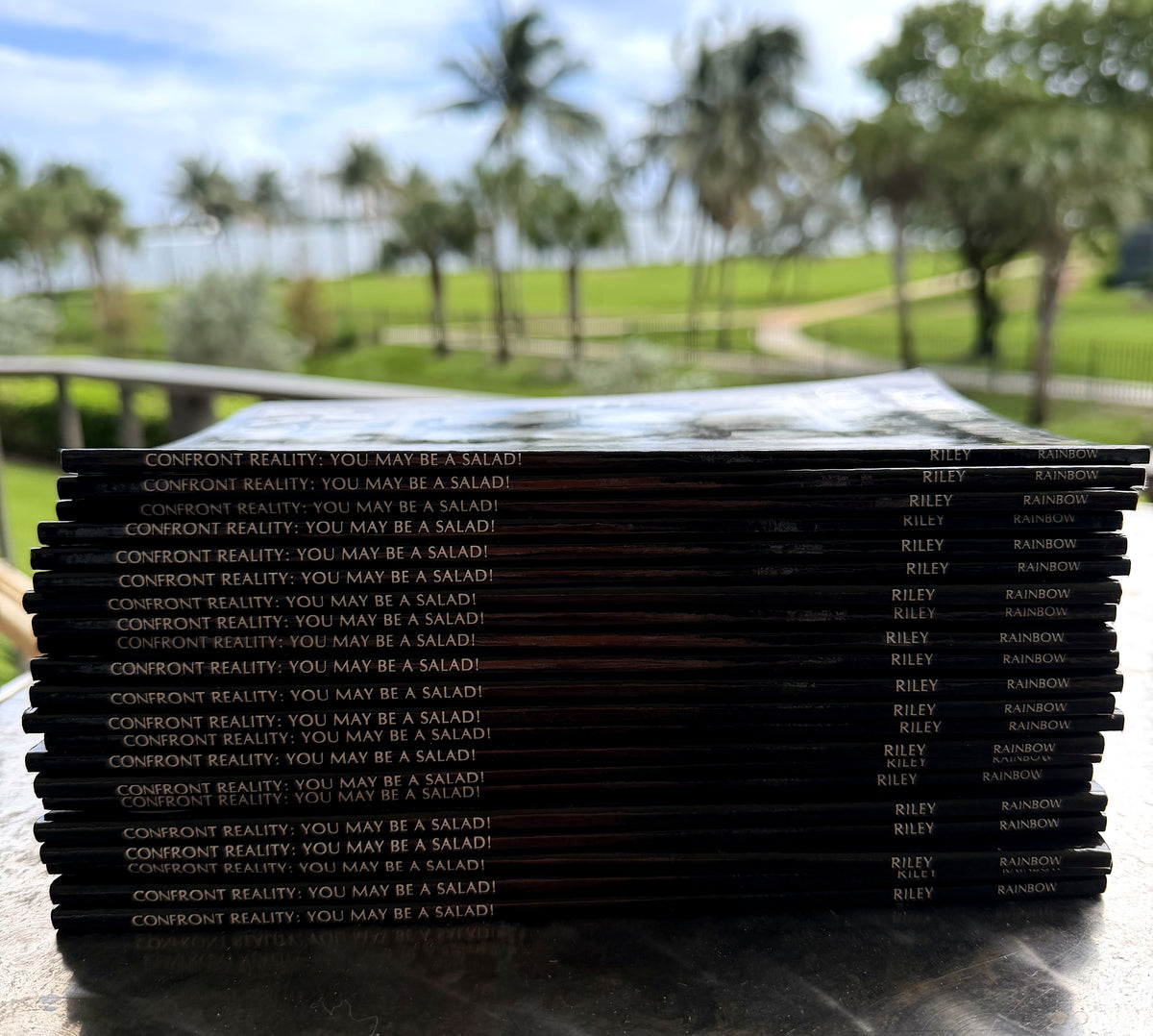 Stack of copies of Confront Reality: You May Be a Salad!